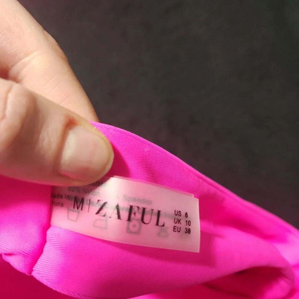 Zaful Hot Pink String Bikini M/L